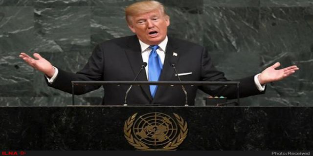 ترامپ  در سازمان ملل : می‌خواهیم همه ملت‌ها به تعالی برسند برای این هدف متعهد به کمک برای از بین رفتن حکومت‌های خود کامه هستیم همچون ونزوئلا و نیکاراگوئه. زنان ونزوئلا ده ساعت در صف غذا هستند جوخه‌های اعدام امروز این کشور برپاست در حالیکه دیکتاتور مادورو دست نشانده کوبا است.