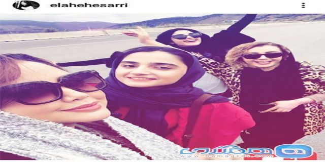 الهه تلویزیون ایران در جاده + تصویر